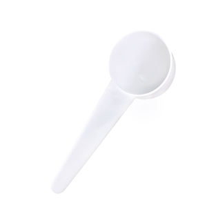 Cuillère à mesurer le visage en plastique blanc à long manche (1ml-30ml) Outils de dosage de poudre Limiter le <span class=keywords><strong>sel</strong></span> Cuillère à café Cuillère à mesurer - Product Image 1