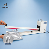 Scelleuse manuelle à impulsion thermique HI600 à mâchoires longues et boîtier métallique pour sacs plastiques, avec fonction de découpe