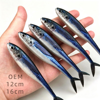 CHEERY Leurre souple artificiel en silicone imprimé en 3D, imitation poisson, pour la pêche au brochet et au brochet-roux - Utilisation en lac et en rivière