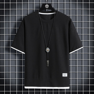 <span class=keywords><strong>T</strong></span>-shirts en piqué de coton vierges personnalisés pour hommes, de haute qualité, coupe oversize, décontractés, avec logo personnalisé, épaules tombantes, vente en gros - Product Image 6