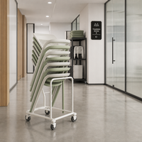 Chaises en plastique empilables pour conférences commerciales, directement de l'usine, pour salles de séminaire et de conférence, approvisionnement en vrac 40HQ
