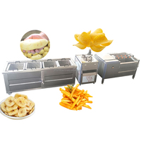 Nouvelle machine industrielle semi-automatique de friture de snacks à haute efficacité 50-100 kg/h pour la transformation de frites, chips de pommes de terre et noix