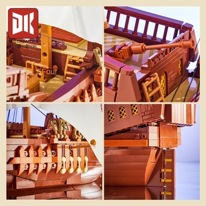 DeKe Creative 6006 Nuevo Barco Santa María Edición Coleccionista, Exquisito Juguete Educativo de Construcción DIY de Plástico ABS, Edificios Históricos - Product Image 3