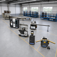Ligne production portes fenêtres aluminium, ensemble complet machines automatisées pour découpe poinçonnage et l’assemblage CNC