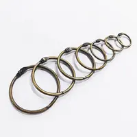 China Hersteller Lose blatt Buch Binde ringe 30mm 2 Zoll Höhe Qualität Gold Binder Notebook Ringe Metall Buch Binding Ring
