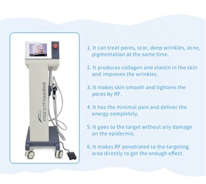 Máquina Vertical de Radiofrecuencia con Microagujas para Reafirmar la Piel, Antienvejecimiento y Eliminación de Cicatrices, con 2 Manijas - Product Image 4