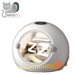 صندوق تجفيف للقطط، جهاز تجفيف للحيوانات الأليفة للاستخدام المنزلي، أداة استحمام وتنظيف للكلاب أوتوماتيكية بالكامل مع تحكم في درجة الحرارة، جهاز تجفيف ونفخ - Product Image 1