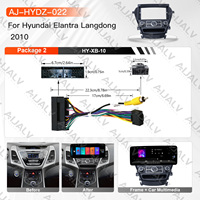 Kit d'installation complet pour HYUNDAI Elantra Langdong 2010 LHD/RHD – Cadre de façade de navigation automobile Android noir mat et accessoires