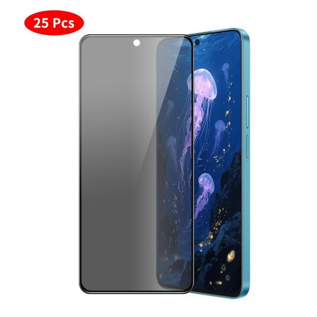 For Samsung Galaxy A37 / A57 5G JUNSUNMAY 25pcs Silk Print Full Coverage Privacy Tempered Glass Film