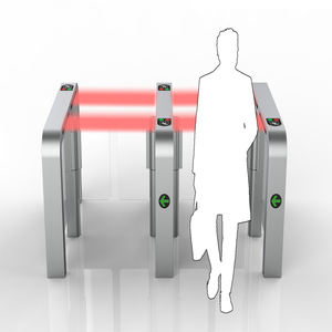 Barrière pivotante de haute qualité Tourniquet Contrôle d'accès par carte IC avec acier inoxydable et protection imperméable pour la sécurité des salles de sport - Product Image 2