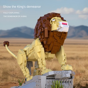 Xbert mattoncini modello giocattolo 66173 ABS in plastica in scala <span class=keywords><strong>1</strong></span>:8 Unisex da collezione decorazione da scrivania Set di ornamenti da <span class=keywords><strong>leone</strong></span> <span class=keywords><strong>re</strong></span> - Product Image 3