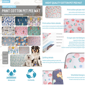 COLLABOR grande taille <span class=keywords><strong>pipi</strong></span> chien lavable hygiénique tapis 5 couches chien <span class=keywords><strong>pipi</strong></span> grand 27 couleurs Stock chien <span class=keywords><strong>pipi</strong></span> tapis lavable grand - Product Image 2