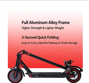 Patinete Eléctrico Plegable Ligero de 8.5 Pulgadas, 2 Ruedas, para Adultos, Control por Aplicación, Motor de 350W, Alcance de 25-35 km, Capacidad de 120 kg - Product Image 1