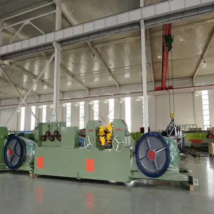 Garis produksi Rebar baja kecepatan tinggi mesin pembuat tiga garis bergaris