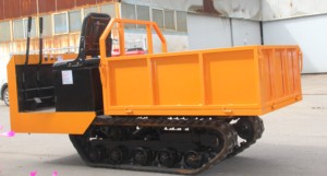 Dumper <span class=keywords><strong>à</strong></span> chenilles en caoutchouc de 1 tonne, véhicule de transport tout-terrain pour travaux agricoles et de construction - Product Image 4