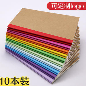 Pagina interna fila <span class=keywords><strong>A5</strong></span> taccuino in carta Kraft, linea auto, tinta unita, Retro striscia posteriore, diario, quaderno per studenti, logo personalizzato - Product Image 5