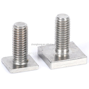 Fixations en acier inoxydable, boulons à tête plate carrée, vis mécaniques carrées entièrement filetées, vis pour béton préfabriqué, vis à marteau, vis en T - Product Image 4