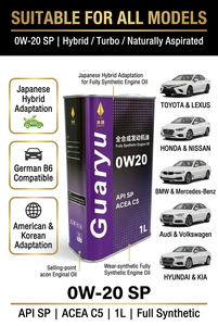 <span class=keywords><strong>Aceite</strong></span> de Motor de Gasolina Sintético de Alto Rendimiento 1L 0W-20 para Autos de Japón, Estados Unidos y Corea - Product Image 4