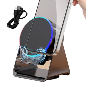 Altavoz Inalámbrico Portátil V5.3 con Sonido Envolvente Estéreo 3D, Reloj, 10-15 Horas de Duración de Batería, Luces RGB Deportivas - Product Image 5