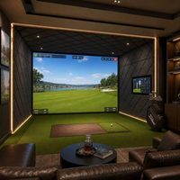 Panneau acoustique GolfShield 50 pour simulateur de golf, 600x600x50mm, carrelage mural insonorisant pour salle de golf intérieure et studio à domicile