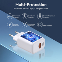 Tommox PD3.0 Chargeur EP-T2510 30W USB-C Type C Rapide Multi Port QC3.0 Adaptateur Chargeur Rapide pour Ipad Galaxy Smartphone Tablette