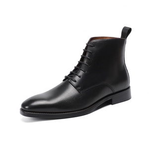 Botas de Invierno 2025 con Cordones, Punta en Pico, Estilo Casual de Negocios, de Cuero Genuino, Zapatos Elevadores para Caballero, Ideales para Reuniones y Fiestas - Product Image 5