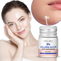Essence d'acné de traitement de tache d'acné de contrôle d'huile de sauvetage rapide d'effet rapide avec 3% LEVURE DE SOUFRE COLLOIDAL