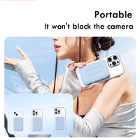 Batterie externe magnétique sans fil 15W avec logo personnalisé, 10000mAh, support pliable en aluminium, entrée USB et DC pour téléphones