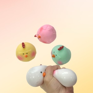 2025 Wholesale OEM Stuffed Animal Toys Squishy Kawaii Wibbly Chick Magic Light Change Color Fidget Toys for Kids - Product Image 1