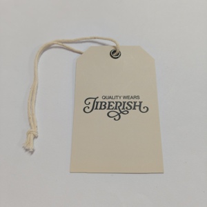 Étiquette suspendue pliée en carton recyclable personnalisée, imprimée UV, en papier de luxe, durable, pour chaussettes, chaussures et votre propre logo - Product Image 4