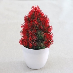 Decorativo Artificiale Pianta In Vaso Fiore Promozionale Rosa Scatola di Cerimonia Nuziale di Stile di Ceramica di Imballaggio Tessuto Pezzo Bonsai Giardino di Colore - Product Image 5