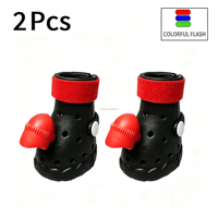 Chaussures pour chien en EVA lumineuses à LED, antidérapantes, respirantes, imperméables, réglables, protège-pattes pour la marche en extérieur