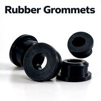Passe-câble en caoutchouc noir, protecteur de câble, bague de protection pour câble électrique 10 mm