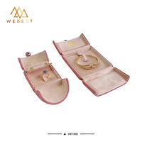 Webest Présentoir à bijoux en velours de luxe Boîte cadeau Boîte à bijoux bracelet Boîtes à bagues en velours Vente en gros