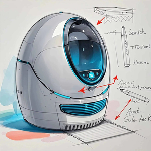 Intelligente Katzentoilette Selbstreinigende Katzentoilette mit Produktdesign für Katzenstreu-Behälter Katzentoiletten-Produktentwicklung - Product Image 1