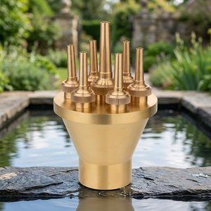Buse de fontaine à jet d'eau effet mousse en laiton moderne Sea Wings pour produits de jardin en pierre - Product Image 4