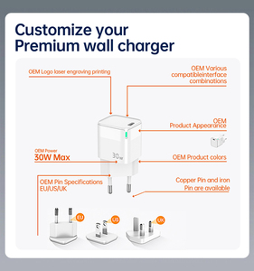 Chargeur rapide <span class=keywords><strong>USB</strong></span> <span class=keywords><strong>C</strong></span> 30W PD QC3.0 <span class=keywords><strong>adaptateur</strong></span> mural pour téléphone portable <span class=keywords><strong>adaptateur</strong></span> <span class=keywords><strong>secteur</strong></span> à charge rapide - Product Image 3