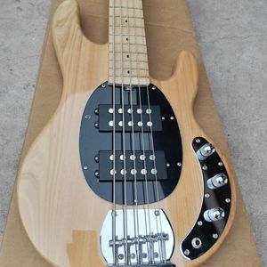 Basse électrique <span class=keywords><strong>Music</strong></span> <span class=keywords><strong>Man</strong></span> 4 5 cordes en bois naturel de haute qualité, qualité professionnelle pour les performances rock, élégante - Product Image 1