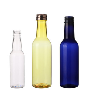Ruipack ขวดน้ำผลไม้สีเหลืองอำพันขนาด150มล. 250มล. <span class=keywords><strong>500</strong></span>มล. ขวดพลาสติกสำหรับผลิตน้ำผลไม้พร้อมฝาอลูมิเนียม - Product Image 1