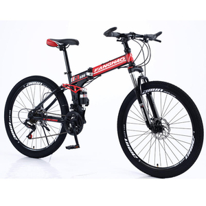 <span class=keywords><strong>Bicicleta</strong></span> Plegable de 26 Pulgadas al por Mayor, Acero al Carbono, MTB de 21 Velocidades, Freno de Disco <span class=keywords><strong>Doble</strong></span>, Bicicletas de <span class=keywords><strong>Montaña</strong></span> Plegables con Suspensión Completa para Adultos - Product Image 2
