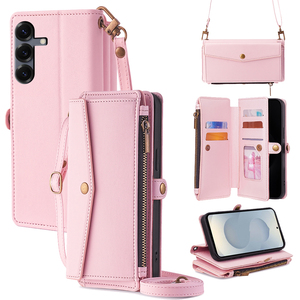 Nuova Custodia a Portafoglio in Pelle con Cerniera e Laccetto per <span class=keywords><strong>Samsung</strong></span> <span class=keywords><strong>Galaxy</strong></span> S26 25 Ultra S10 <span class=keywords><strong>Lite</strong></span> S24 S23 - Accessori di Tendenza - Product Image 1