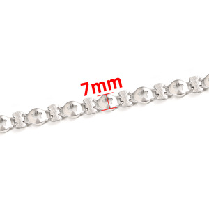 Cadena de Eslabones con Estrella Hueca de Acero Inoxidable, Nueva Moda |   Cadena Gruesa y Resistente para Hacer Collares, Gargantillas y Pulseras, para Joyería Moderna - Product Image 2