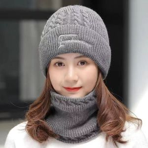 Women's Knitted Hat Warm Thick Winter Wool Style Korean Face Slimming <b>Beanie</b> Hat For Cold Weather - Product Image 3