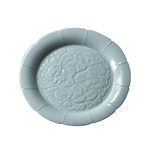 Ceramic Teapot Stand Round Porcelain With Lotus Pattern For Kung Fu <b>Tea</b> <b>Set</b> Dry Brewing Plate Saucer Teapot Holder - Product Image 5