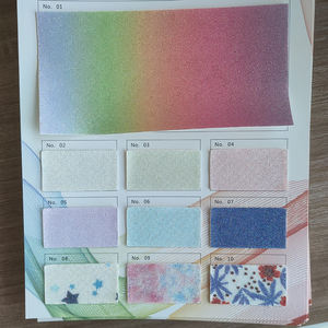 Cuero Brillante de PU Impermeable con Destellos Finos de Arcoíris de 0.6mm para Maletas, Zapatos, Fundas de Teléfono Móvil, Bolsos, Muebles y Uso Decorativo - Product Image 1