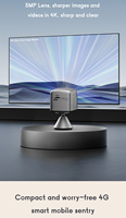 Mini caméra de sécurité WiFi sans fil, caméra CCTV miniature avec longue autonomie de batterie, fonction panoramique/inclinaison, audio bidirectionnel et fonctions de sécurité