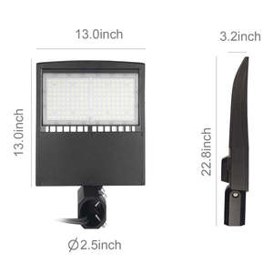 150W LED Shoebox Light-Slip Fitter Mount-24,000Lumens-5000K-(DLC UL +)-5 años de garantía - Product Image 3