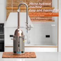 Distillation à petite échelle d'huile essentielle de laboratoire 20L 30L 65L Extracteur d'hydrolat de lavande d'eau de rose Distille à la vapeur