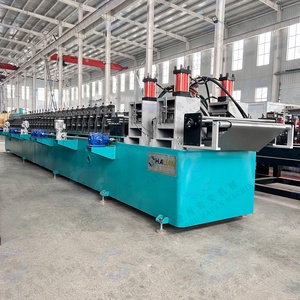 เครื่องขึ้นรูปแผงชั้นวางสินค้าอัตโนมัติพร้อมระบบ PLC และมอเตอร์เกียร์บ็อกซ์สำหรับชั้นวางซุปเปอร์มาร์เก็ต - Product Image 2