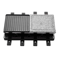 Tragbare Antihaftbeschichtete Multifunktionale Elektrische Raclette-Grillpfanne für Gewerbliche Nutzung, Zuhause und Partys